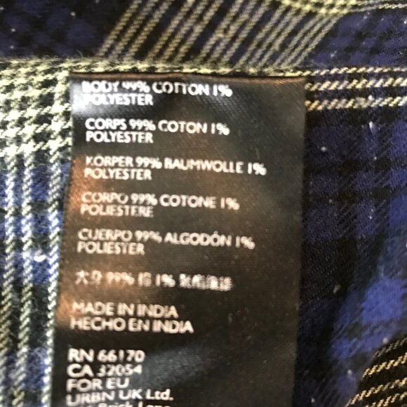 We The Free Blue and Green Plaid Button Down Shirt - Picture 8 of 8